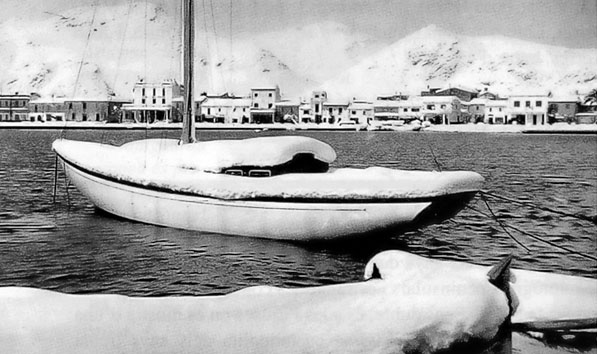 PUERTO DE POLLENSA 1956 (Rafel Payeras i Genovart - courtesey of www.marcomoilina.wordpress.com)